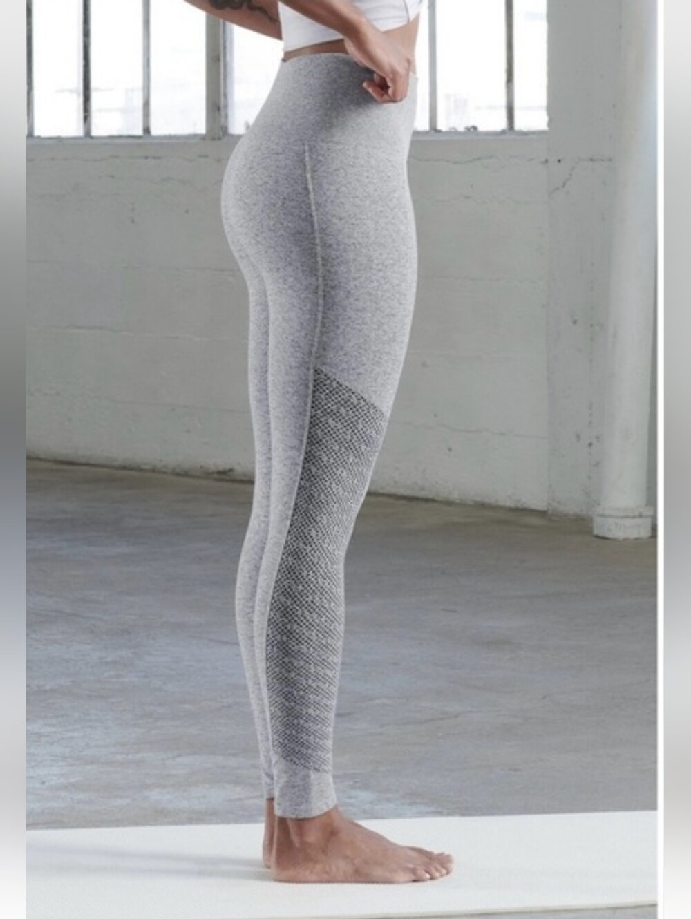 Fabletics Heather Gray Sync Seamless Leggings